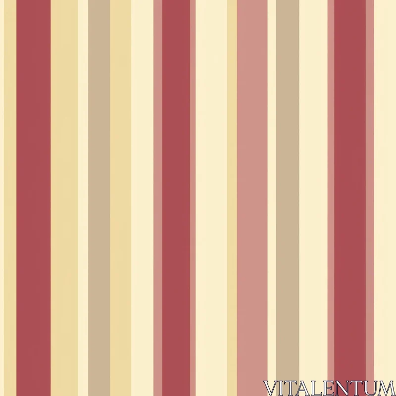 Distressed Red and Beige Vertical Stripes Pattern AI Image