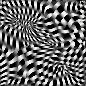 Hypnotic Black and White Striped Pattern