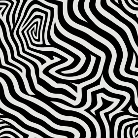 Monochrome Seamless Psychedelic Pattern