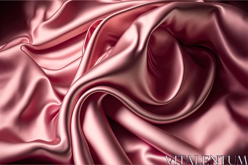 AI ART Captivating Artwork: Pink Satin Material with Hyper-Realistic Details