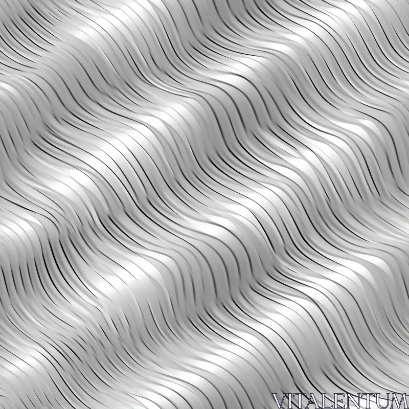 Elegant Silver Metal Texture for Design Projects AI Image