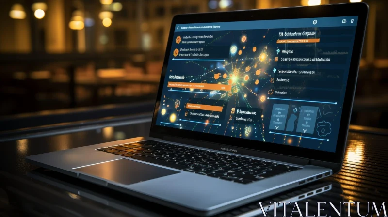 AI ART Inova Solutions - Company Website on Dark-themed Laptop