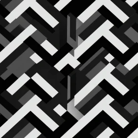 Modern Geometric Black and White Pattern