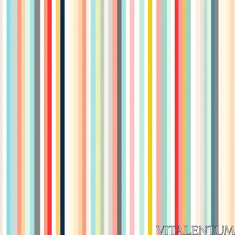 Pastel Stripes Background - Cheerful and Playful Design AI Image