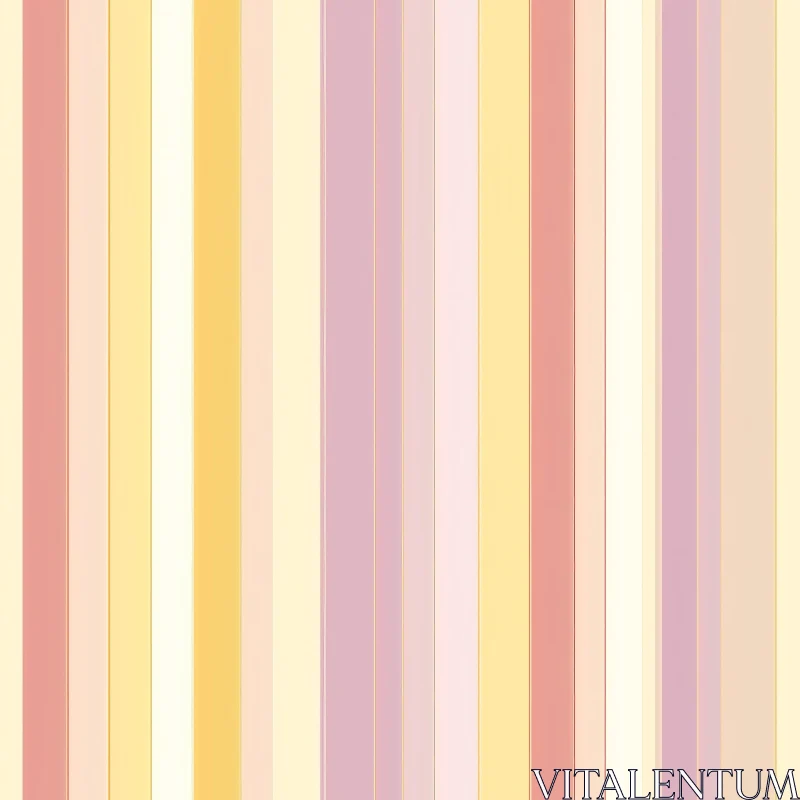 Pastel Vertical Stripes Seamless Pattern for Home Decor AI Image