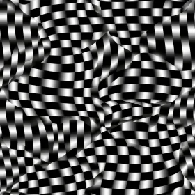 Retro Black and White Checkered Pattern with Glossy Gradient