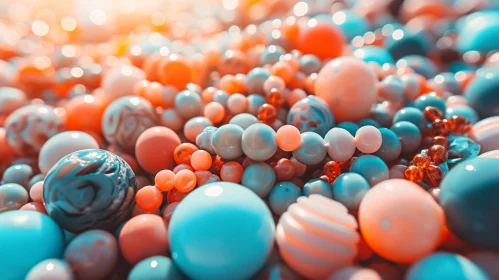 Colorful Beads Close-up | Abstract Art