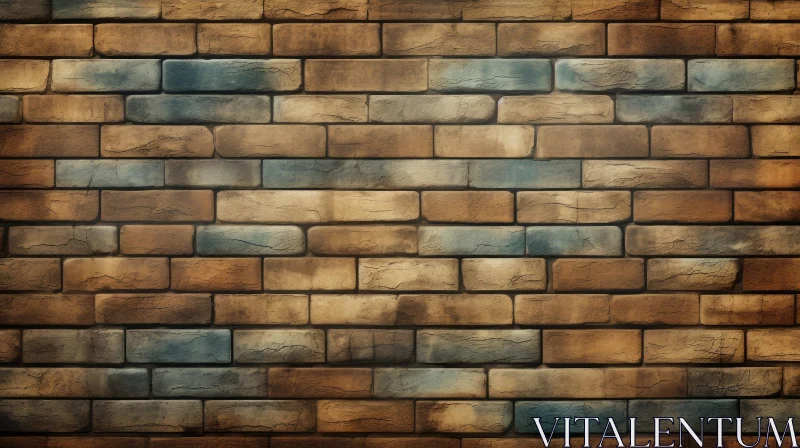 AI ART Rustic Brick Wall Texture - Detailed and Realistic