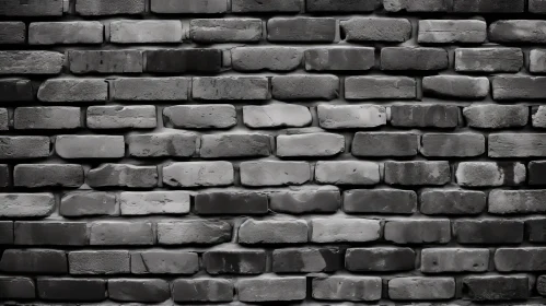 Dark Gray Brick Wall Texture Photo