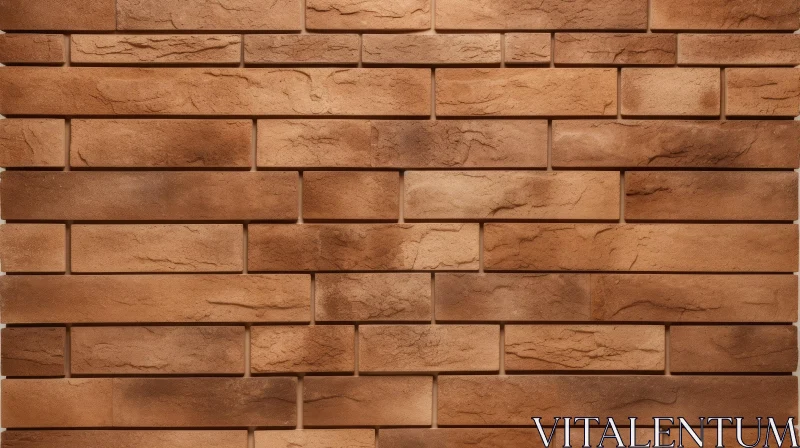 AI ART Brown Brick Wall Texture Background