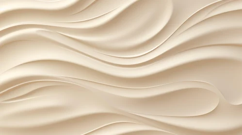 Creamy Beige Waves Texture Pattern
