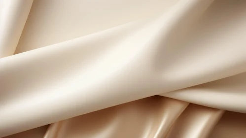 Elegant Cream Silk Fabric Close-Up