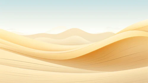 Golden Sand Dunes Under Blue Sky