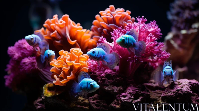 AI ART Enchanting Underwater Coral Reef with Colorful Fish