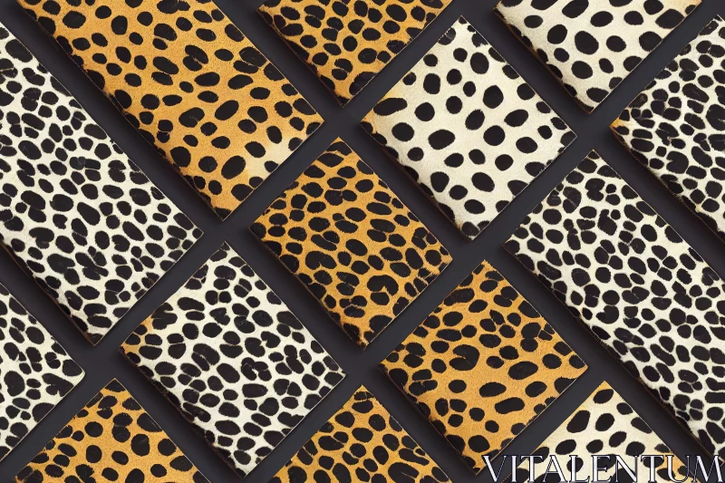 Modern Leopard Print Backgrounds: Captivating Illustrations AI Image