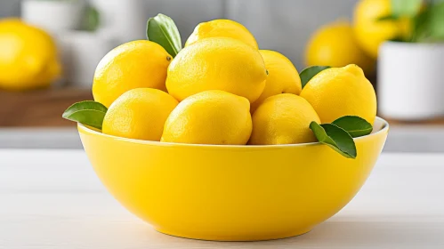 Bright and Fresh Lemon Bowl Photography