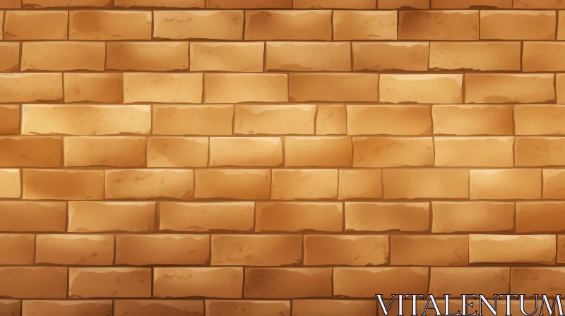 AI ART Light Brown Brick Wall Texture for Architectural Visualization