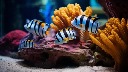 Underwater Coral Reef Fish - Colorful Marine Life Scene