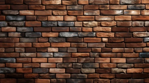 Rustic Brick Wall Texture - Weathered Red and Brown Bricks