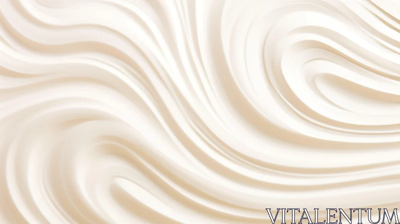 AI ART Creamy Waves: A Tranquil Close-Up