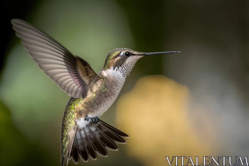Captivating Hummingbird Artwork: Realistic Animal Portraits AI Image