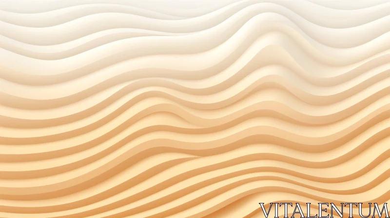 Wavy Surface 3D Rendering - Abstract Artwork AI Image