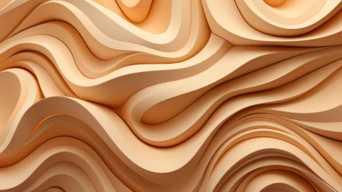 Wavy Surface 3D Rendering - Abstract Artwork