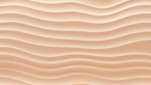 Soft Undulating Waves Seamless Pattern in Sandy Beige