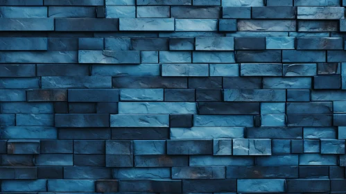 Blue Brick Wall Texture - Detailed Image