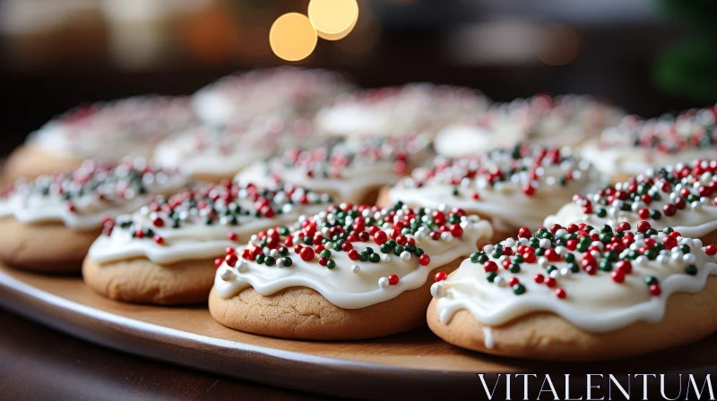AI ART Christmas Cookies Plate - Festive Treats