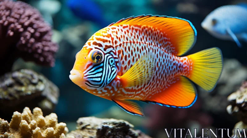 AI ART Colorful Fish Swimming in Coral Reef - Underwater Marine Life
