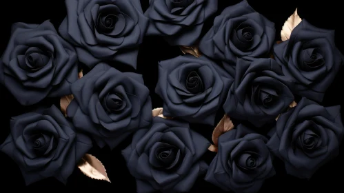 Dark and Moody Black Roses Photography