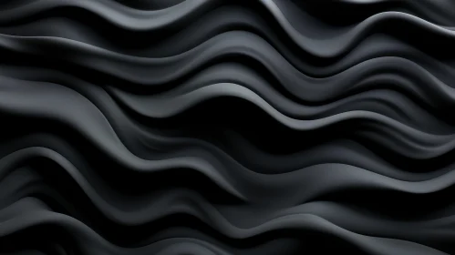 Dark Gray Abstract Wavy Background
