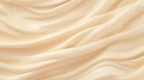 Cream Silk Fabric Close-Up - Luxury and Elegance