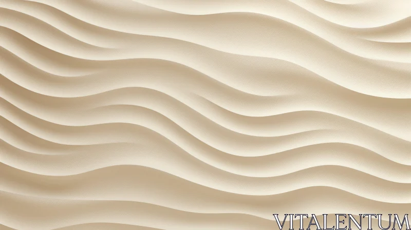 Tranquil Beige Waves Seamless Pattern AI Image