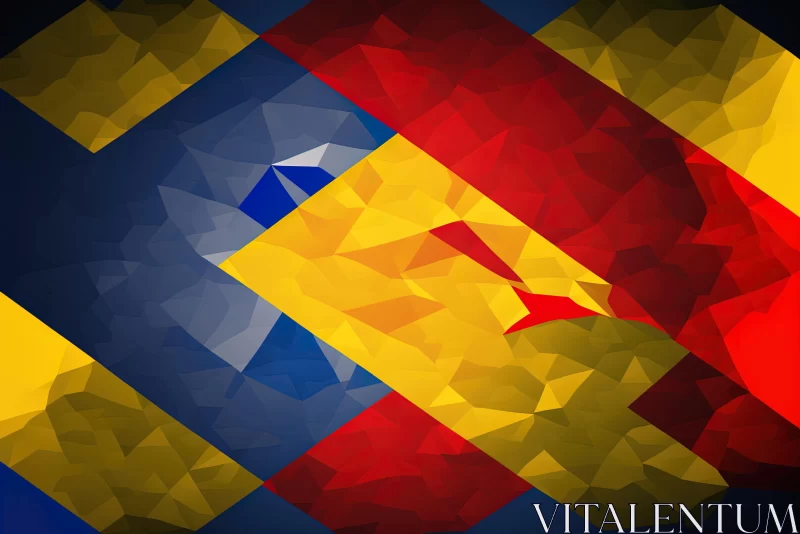 Vibrant Instagram Wallpaper in Figura Serpentinata Style AI Image