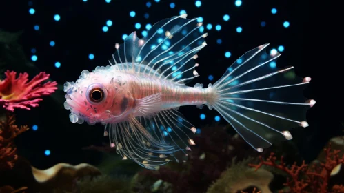 Bioluminescent Fish - 3D Rendering Illumination