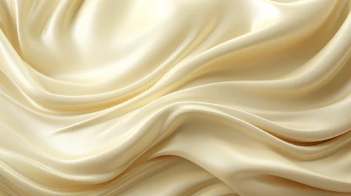 Elegant Cream Silk Fabric Close-Up