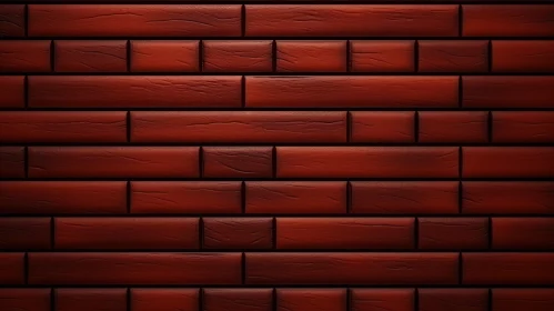 Dark Red Brick Wall Texture with Shadows