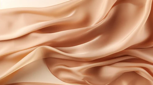 Elegant Beige Silk Fabric Closeup