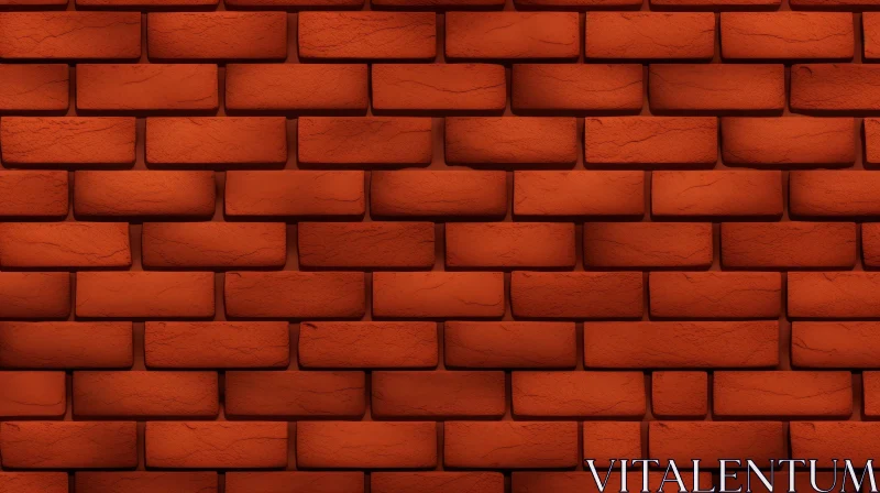 AI ART Red Brick Wall Texture Background