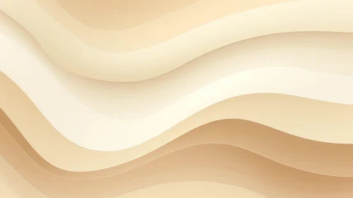 Beige Gradient Wave Pattern Background