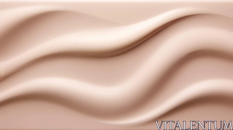 Creamy Beige Liquid Foundation Close-Up AI Image
