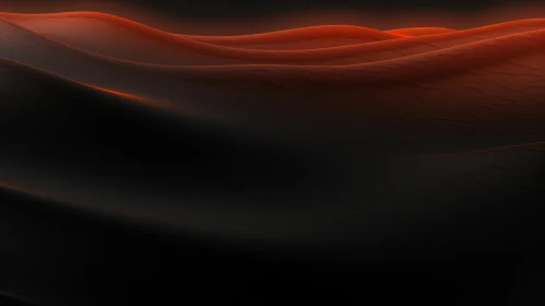 Eerie Red Sand Dunes Landscape - Dark Atmosphere