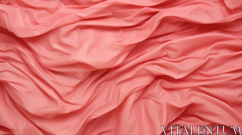 Elegant Pink Silk Fabric Texture AI Image
