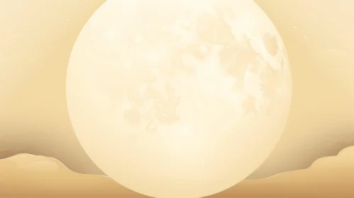 Moonlit Desert Landscape