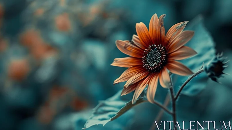 AI ART Sunflower Bloom Close-up - Beautiful Nature Photography