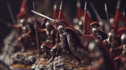 Ancient Warriors in Bronze Armor | Detailed Realistic Depiction