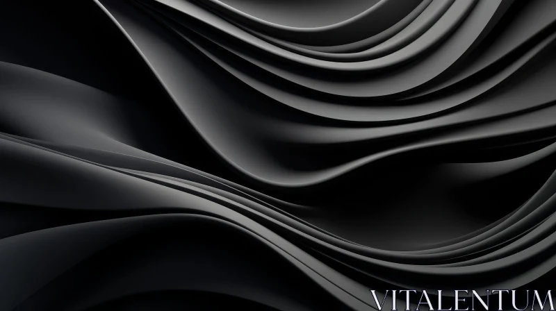 Dark Abstract Fabric Background AI Image