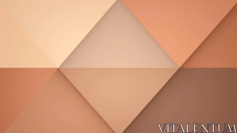 Brown Geometric Triangle Pattern AI Image